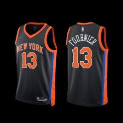 New York Knicks Evan Fournier 2022-23 City Edition Jersey Black