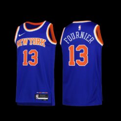 New York Knicks Evan Fournier 2022-23 Icon Edition Jersey Blue