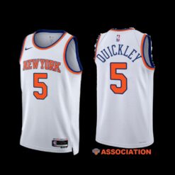 New York Knicks Immanuel Quickley 2022-23 Association Edition Jersey White