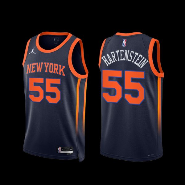 New York Knicks Isaiah Hartenstein 2022-23 Statement Edition Jersey Navy New York Knicks Isaiah Hartenstein 2022-23 Statement Edition Jersey Navy