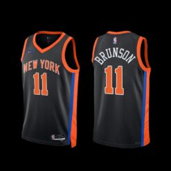 New York Knicks Jalen Brunson 2022-23 City Edition Jersey Black