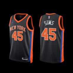 New York Knicks Jericho Sims 2022-23 City Edition Jersey Black