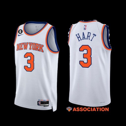 New York Knicks Josh Hart 2022-23 Association Edition Jersey White