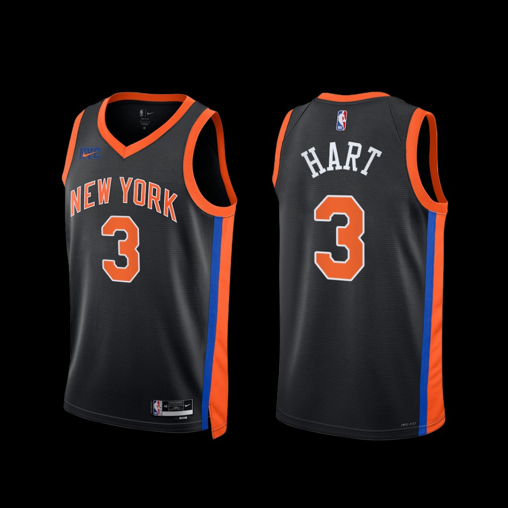 New York Knicks Josh Hart 2022-23 City Edition Jersey Black New York Knicks Josh Hart 2022-23 City Edition Jersey Black