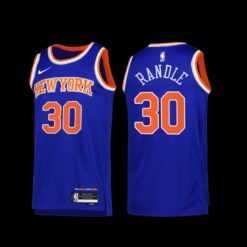 New York Knicks Julius Randle 2022-23 Icon Edition Jersey Blue