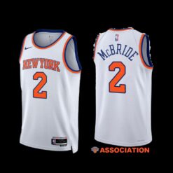 New York Knicks Miles McBride 2022-23 Association Edition Jersey White