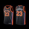 New York Knicks Obi Toppin 2022-23 City Edition Jersey Black