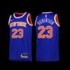 New York Knicks Mitchell Robinson 2022-23 Statement Edition Jersey Navy