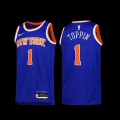 New York Knicks Obi Toppin 2022-23 Icon Edition Jersey Blue