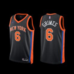 New York Knicks Quentin Grimes 2022-23 City Edition Jersey Black