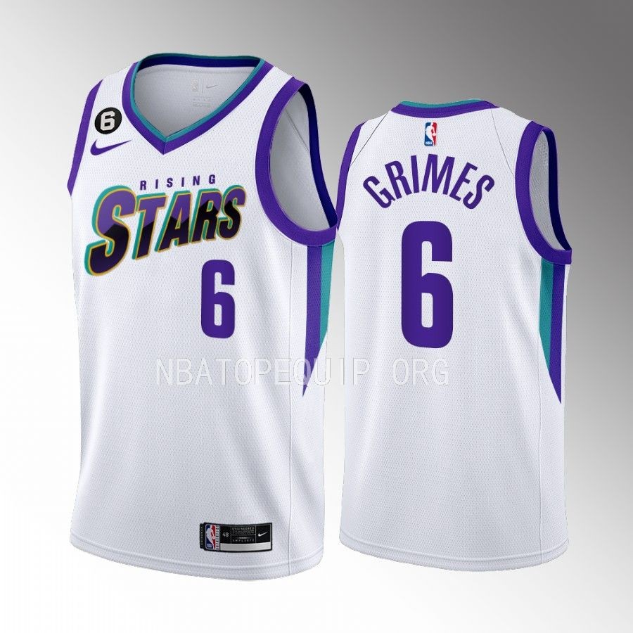 New York Knicks Quentin Grimes 2023 NBA Rising Stars White Jersey New York Knicks Quentin Grimes 2023 NBA Rising Stars White Jersey