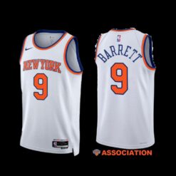 New York Knicks RJ Barrett 2022-23 Association Edition Jersey White