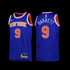 New York Knicks RJ Barrett 2022-23 Icon Edition Jersey Blue