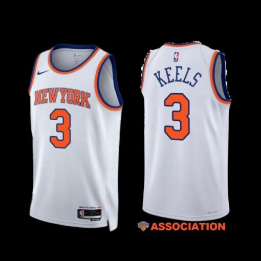 New York Knicks Trevor Keels 2022-23 Association Edition Jersey White