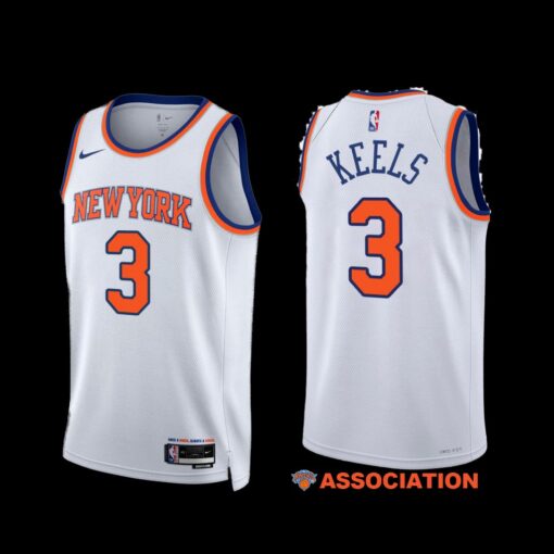 New York Knicks Trevor Keels 2022-23 Association Edition Jersey White