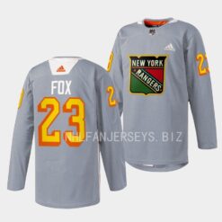 New York Rangers Adam Fox 2023 Black History Night Grey Jersey