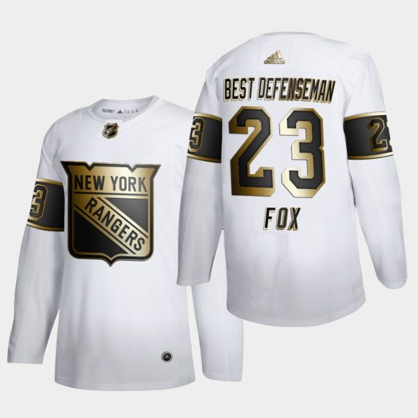 New York Rangers Adam Fox Best Defenseman Norris Trophy White Jersey New York Rangers Adam Fox Best Defenseman Norris Trophy White Jersey