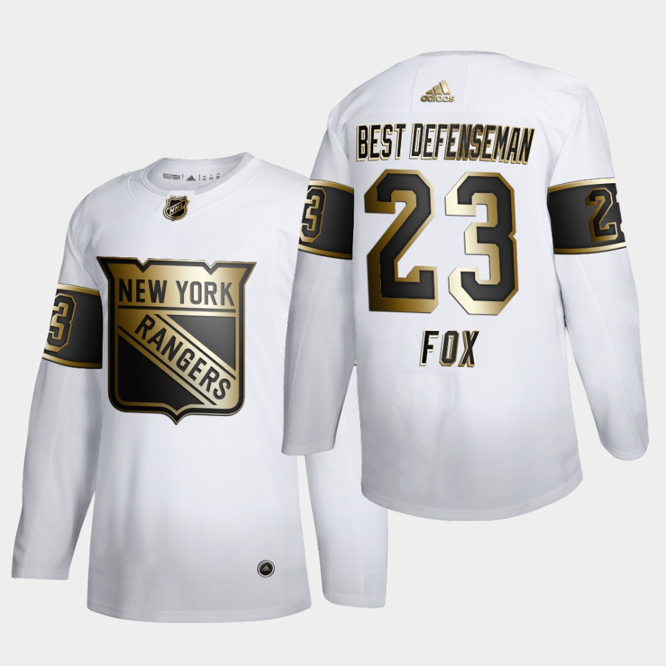 New York Rangers Adam Fox Best Defenseman Norris Trophy White Jersey New York Rangers Adam Fox Best Defenseman Norris Trophy White Jersey