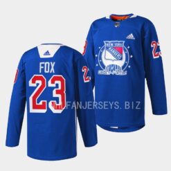 New York Rangers Adam Fox Garden of Dreams Blue Jersey