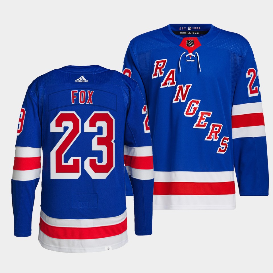 New York Rangers Adam Fox Home Blue Jersey New York Rangers Adam Fox Home Blue Jersey