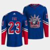 New York Rangers Adam Fox Pride Night Royal Jersey