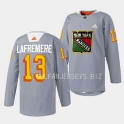 New York Rangers Alexis Lafreniere 2023 Black History Night Grey Jersey