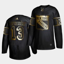 New York Rangers Alexis Lafreniere Golden Edition Limited Black Jersey