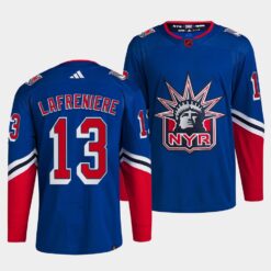 New York Rangers Alexis Lafreniere Reverse Blue Jersey