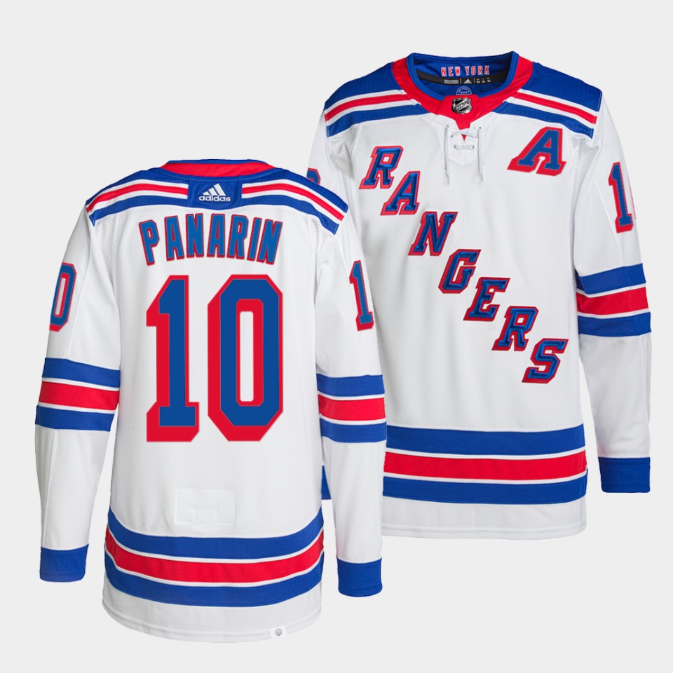 New York Rangers Artemi Panarin Away White Jersey New York Rangers Artemi Panarin Away White Jersey