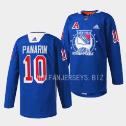 New York Rangers Artemi Panarin Garden of Dreams Blue Jersey