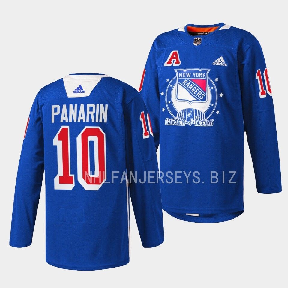 New York Rangers Artemi Panarin Garden of Dreams Blue Jersey New York Rangers Artemi Panarin Garden of Dreams Blue Jersey
