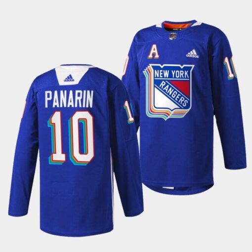 New York Rangers Artemi Panarin Pride Night Royal Jersey