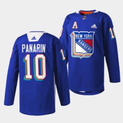 New York Rangers Artemi Panarin Pride Night Royal Jersey