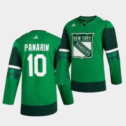 New York Rangers Artemi Panarin St. Patrick’s Day Green Player Jersey