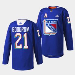 New York Rangers Barclay Goodrow Pride Night Royal Jersey