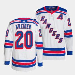 New York Rangers Chris Kreider Away White Jersey