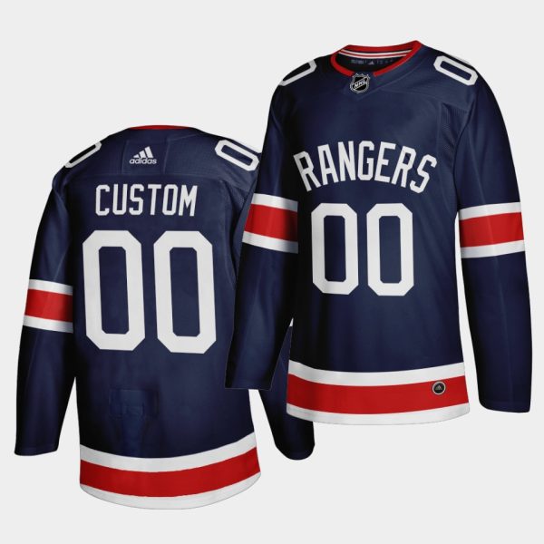 New York Rangers Custom Reverse Navy Jersey New York Rangers Custom Reverse Navy Jersey