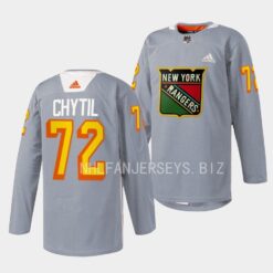 New York Rangers Filip Chytil 2023 Black History Night Grey Jersey