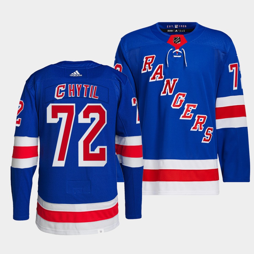 New York Rangers Filip Chytil Home Blue Jersey New York Rangers Filip Chytil Home Blue Jersey