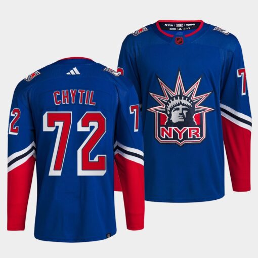 New York Rangers Filip Chytil Reverse Blue Jersey
