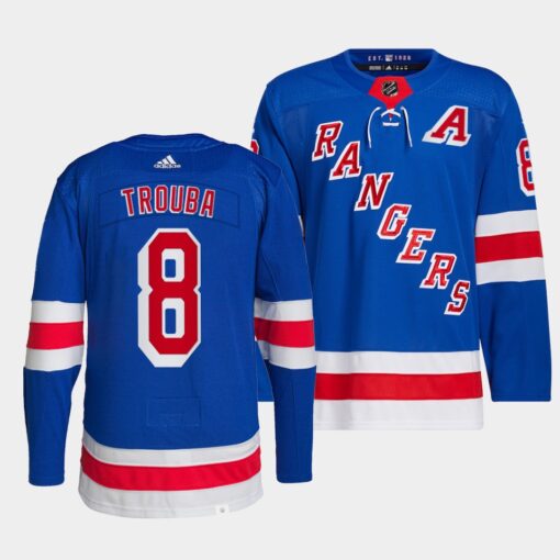 New York Rangers Jacob Trouba Home Blue Jersey