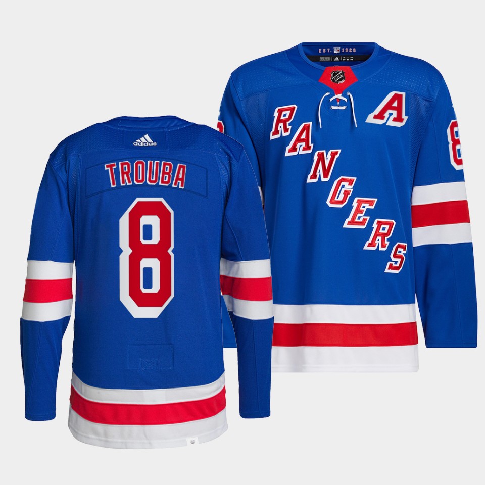 New York Rangers Jacob Trouba Home Blue Jersey New York Rangers Jacob Trouba Home Blue Jersey