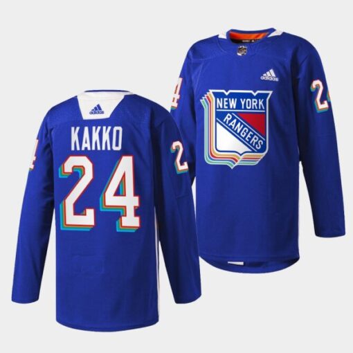 New York Rangers Kaapo Kakko Pride Night Royal Jersey