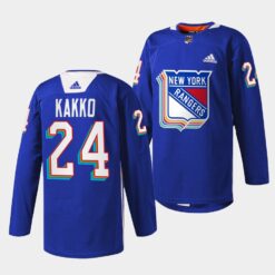 New York Rangers Kaapo Kakko Pride Night Royal Jersey