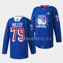 New York Rangers K’Andre Miller Garden of Dreams Blue Jersey