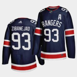 New York Rangers Mika Zibanejad Reverse Navy Jersey