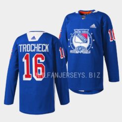 New York Rangers Vincent Trocheck Garden of Dreams Blue Jersey