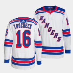 New York Rangers Vincent Trocheck Primegreen Away White Jersey