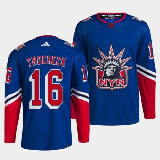 New York Rangers Vincent Trocheck Reverse Blue Jersey