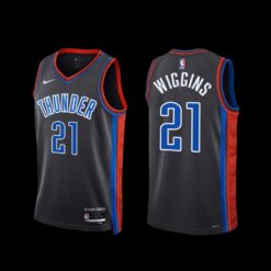 Oklahoma City Thunder Aaron Wiggins 2022-23 City Edition Jersey Gray